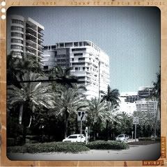 South Beach Miami, Taken on smartphone and edited in Retro Camera app