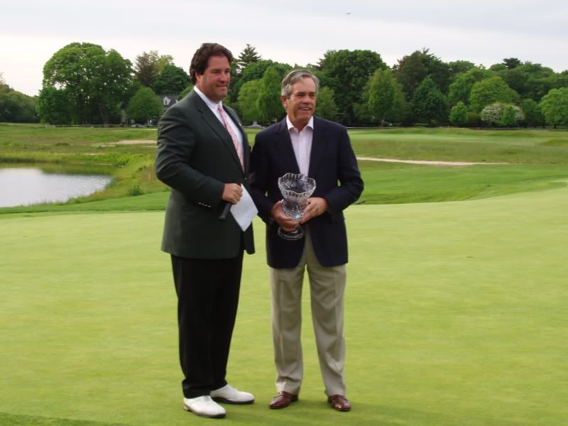 Winner Chris Lange with Tournament Director Pat Fogarty