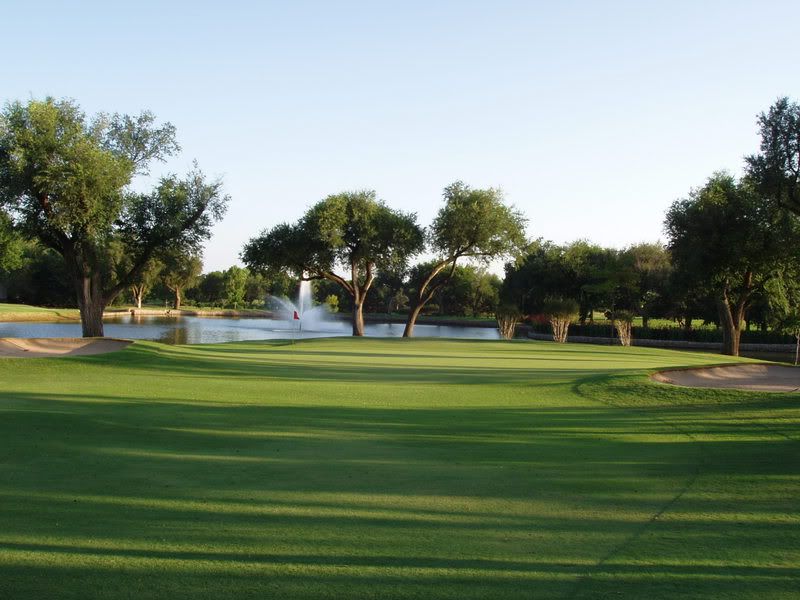 The fourth green at OKGCC is as idyllic a setting as one can find.