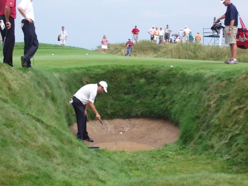 CLARKY IN THE EVIL 6TH HOLE BUNKER