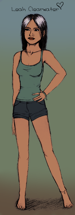 Leah Clearwater A doodle of the one and only female werewolf I did in the car :D Hope you like.