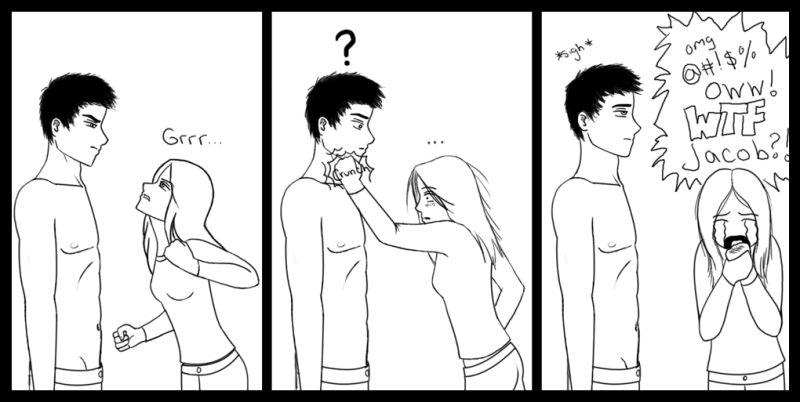 Don't Punch a Werewolf Bella and Jacob