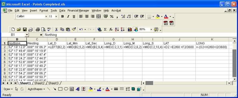 Formula To Convert Gps Coordinates To Decimals