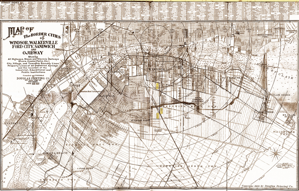 City Of Windsor Property Lines Historical Maps Of Canada - Page 3 - Skyscraperpage Forum