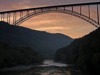 New River Bridge Sunset
