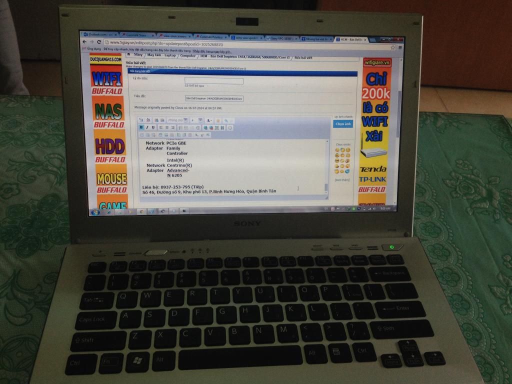 Bán Dell Inspirion 1464/2GBRAM/500GBHDD/Core i3 - 3