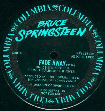 Bruce Springsteen - Fade Away Record