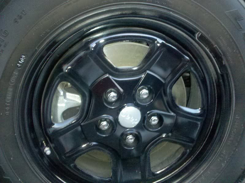 Jeep patriot stock rims painted black #5