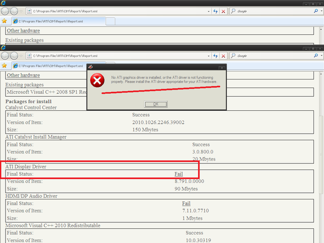 re direct3ddevice9 present failed driver internal error