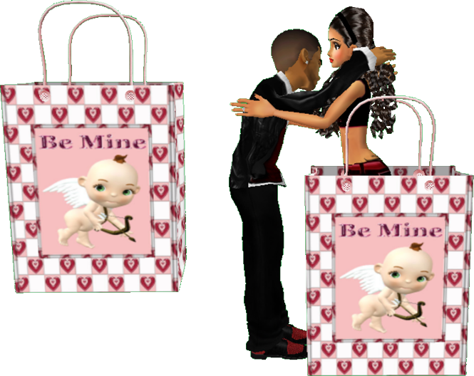 be mine cupid gift bag
