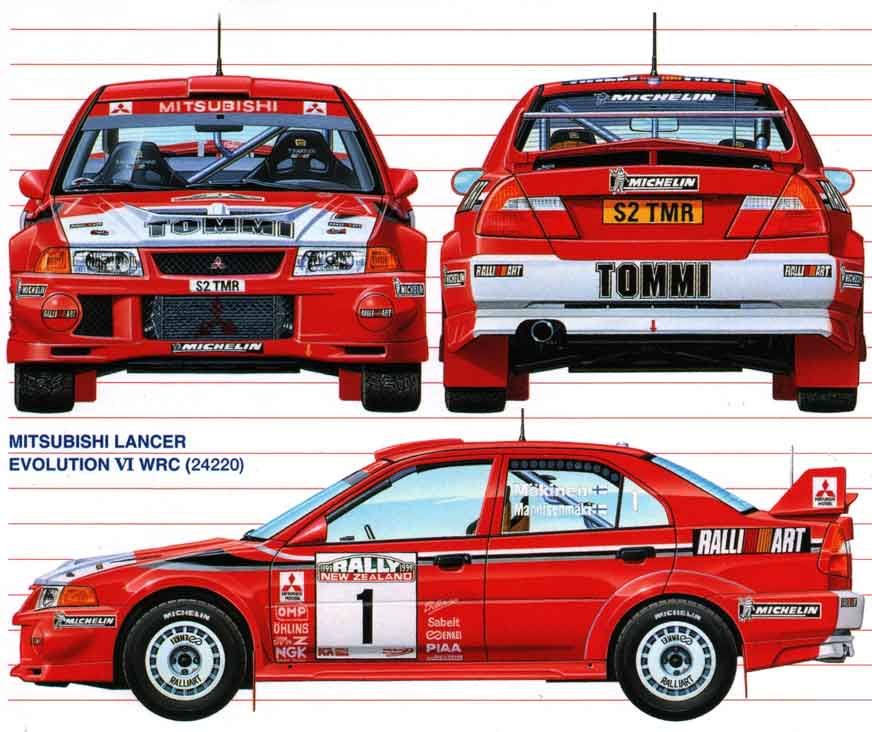 Tommi Makinen's WRC Mitsubishi Lancer Evolution 6 GSR