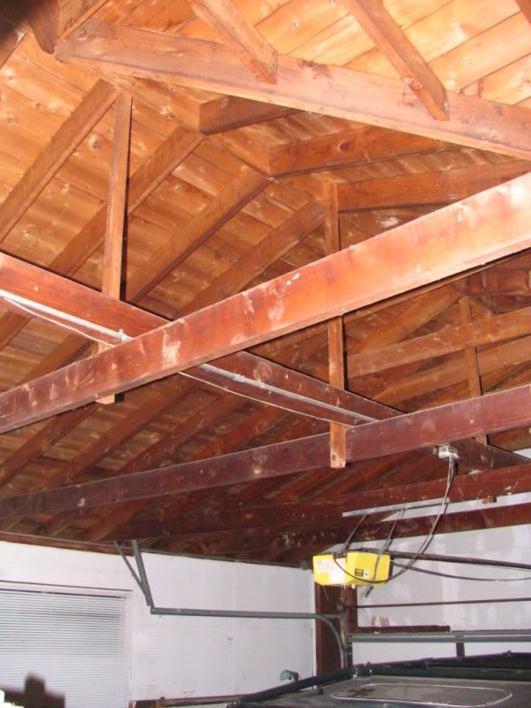 The Joists in the garage are on every 4th rafter.