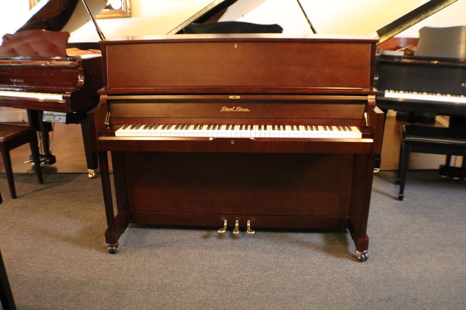 Pearl River Studio Upright Piano For Sale by Denver Piano Company Pearl River Studio Upright Piano For Sale by Denver Piano Company