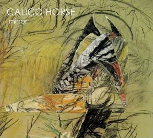 calico horse mirror