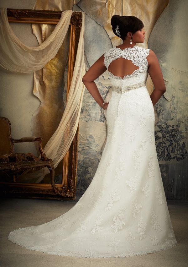 New cap Sleeve Lace Sheath plus Size Bridal Wedding Gown Wedding Dress