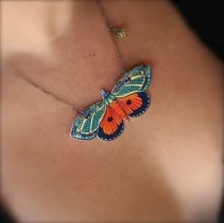 Fruit Punch Butterfly Necklace