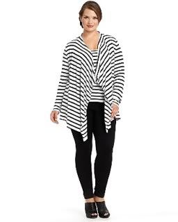 plus size,cardigan,stripes