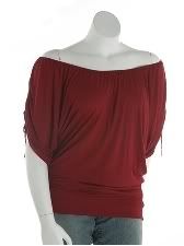 Red Off the Shoulder Top at FTF