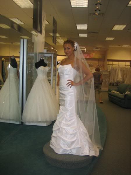 FS Davids Bridal Collection wedding dress style P9345 looks almost couture