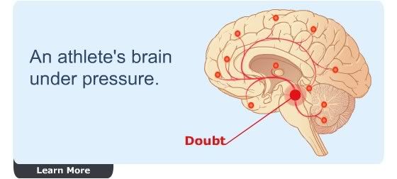 An athlete's brain under presssure.
