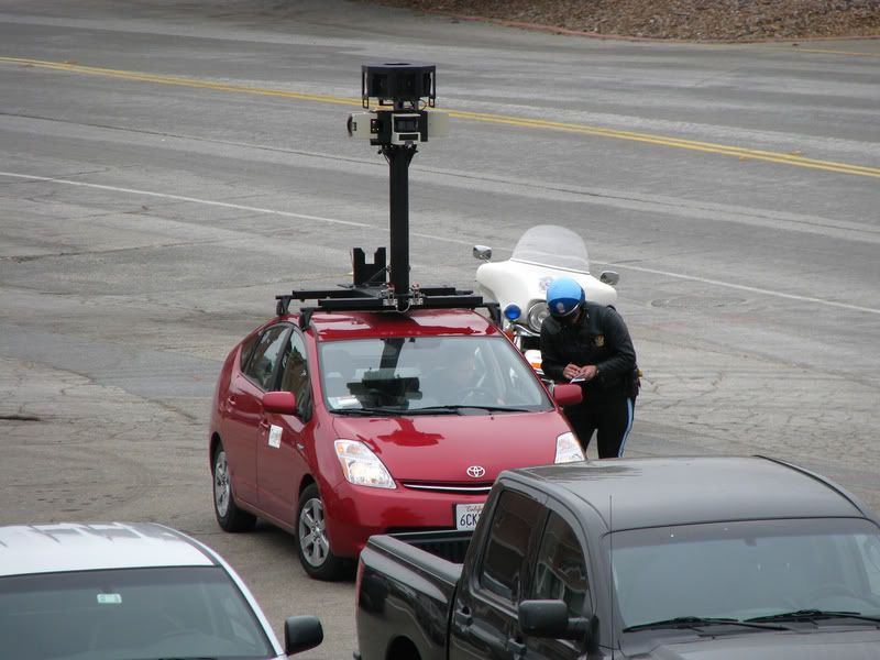 google maps car gets pulled over