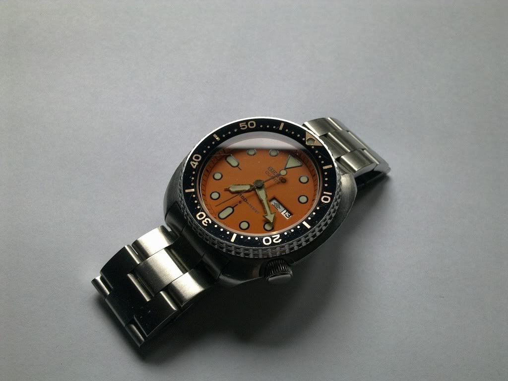 Sold Seiko Orange 7548 700c Cushion Case Mod Watchuseek Watch Forums