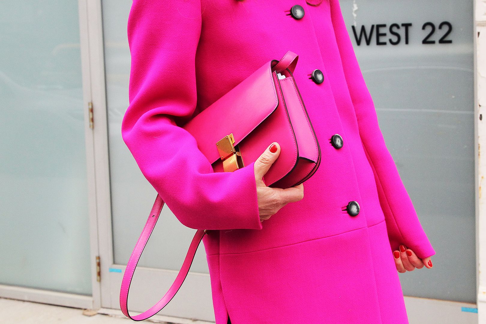 neon pink celine bag