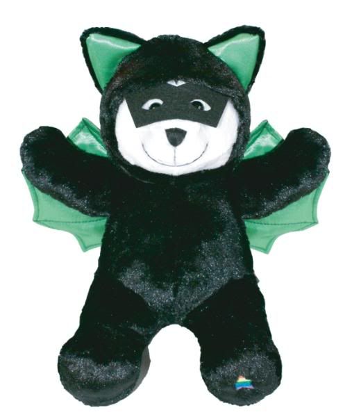 Green Teddy Bat