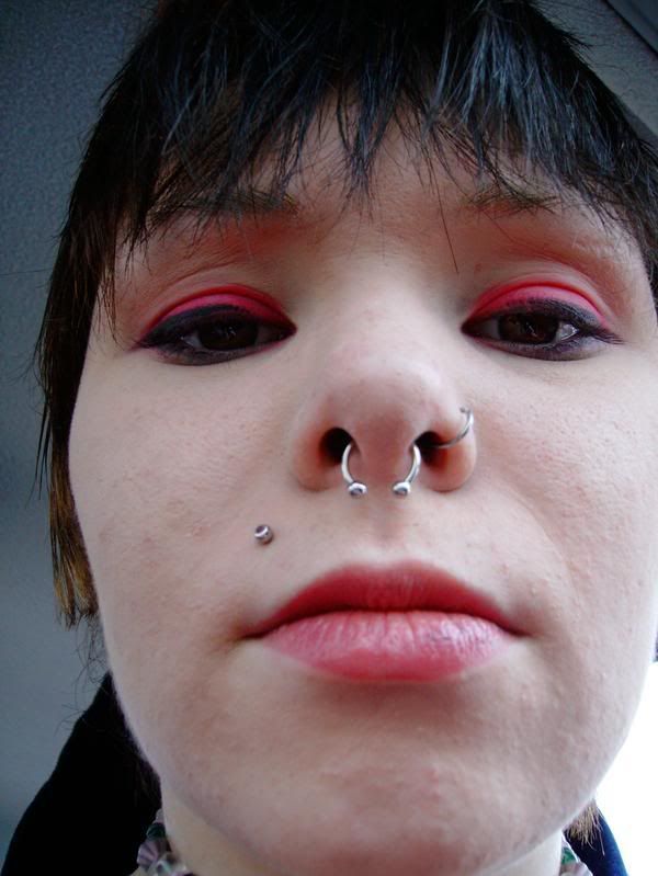 I finally got my septum pierced in honor of the goddess, Bastet! I finally got my septum pierced in honor of the goddess, Bastet!