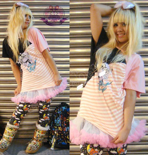 Cutie Skeleton KISS LOVE TILL DEATH RECONSTRUCT Raglan - eBay (item 310170467977 end time Nov-23-09 01:16:43 PST)
