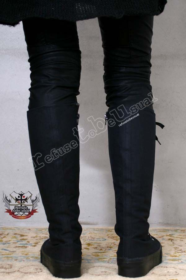 knee high boots emo