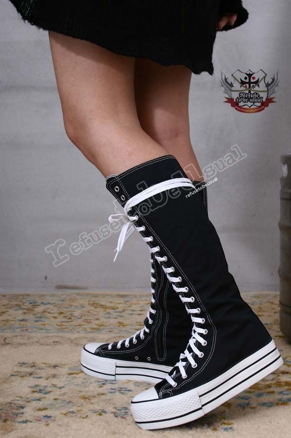 knee high boots emo