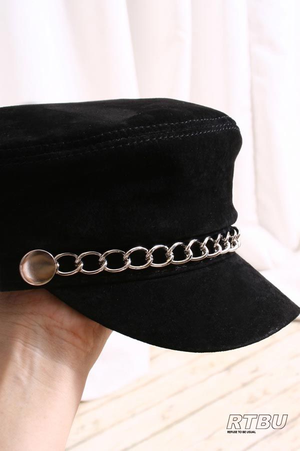 NANA Genuine Suede Leather Punk Goth Police