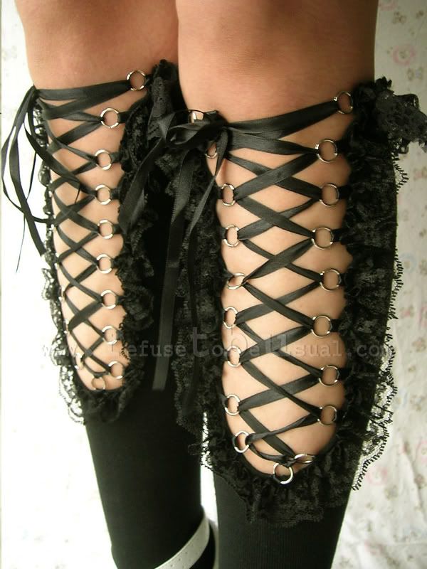 Gothic EGL Sweet Lolita CORSET Knee-Hi Stocking sock B | eBay