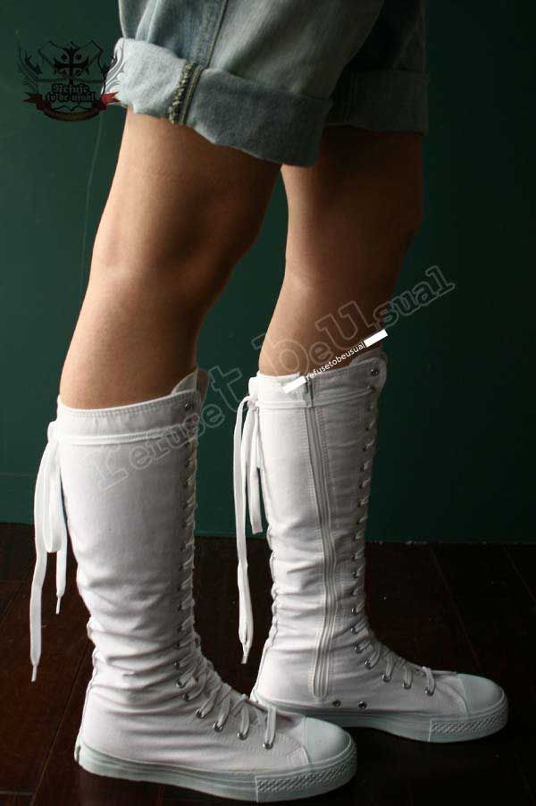 knee high emo boots