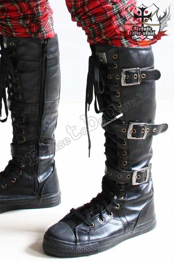 long emo boots