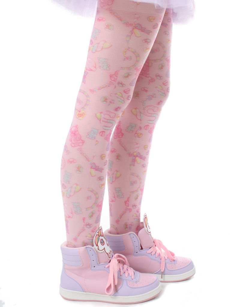 Tokyo Decora Kawaii Gummy Bear Worm Lollipop Jelly Bean Sour Tart Candy Tights eBay