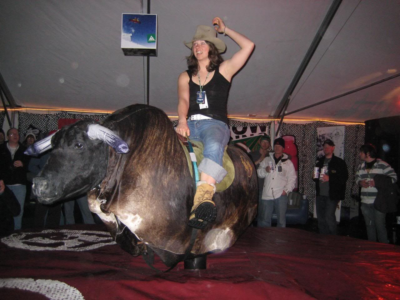 mechanical bull riding mannerism