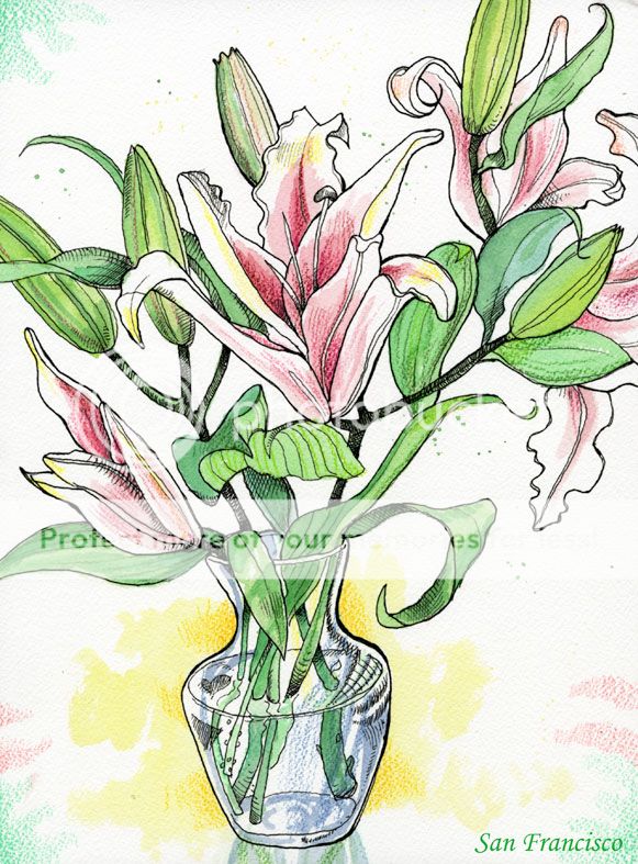 The Flower Chilldren | Urban Sketchers