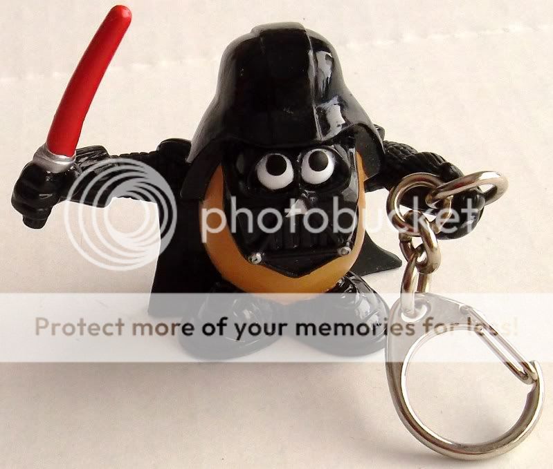 Star Wars Darth Tater/Vader Mr Potato Head Galactic Heroes Keychain 