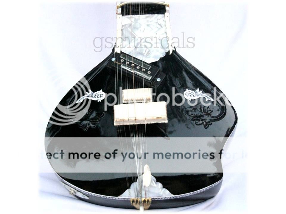 Купить Ситар G.S.MUSICALS SITAR PACO BLACK FUSION ELECTRIC SITAR WITH