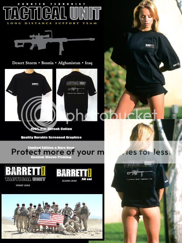 RARE Barrett 50 CAL Counter Terrorist Sniper Unit 2XL  