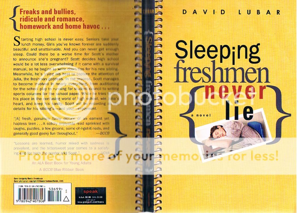 Sleeping Freshmen Never Lie 2005 David Lubar High School Novel Teen ...