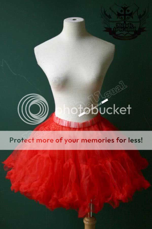 RTBU KERA Ballerina tulle PUFF MIST Skirt Petticoat RED  