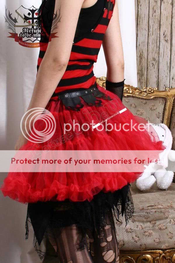 RTBU KERA Ballerina tulle PUFF MIST Skirt Petticoat RED  