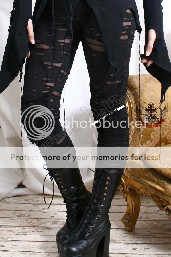 Noir Goth EGL Zombie Distressed MUMMY Legging/Pant XS/S | eBay