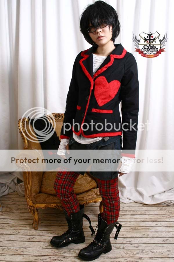 ROMANTIC LOVE VELVET HEART Gothic Lolita Blazer Jacket  