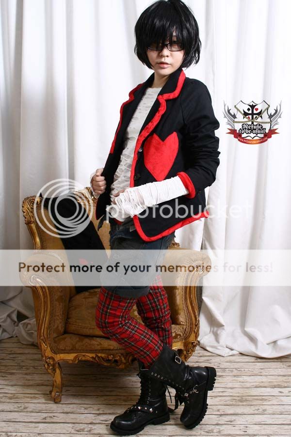 ROMANTIC LOVE VELVET HEART Gothic Lolita Blazer Jacket  