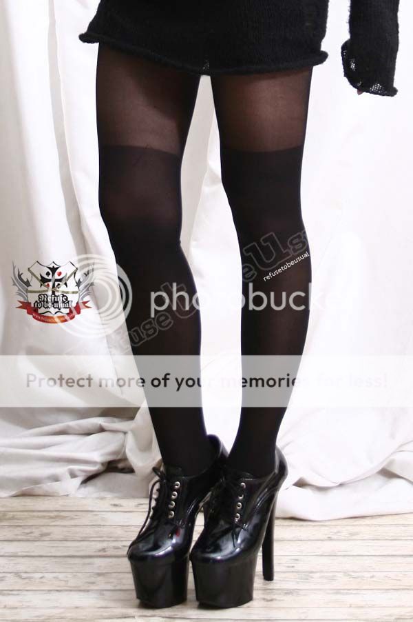 False Hold up Thigh Hi Stocking Sheer Pantyhose Tights | eBay