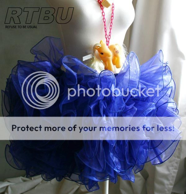 Decora Fairy Kei Lolita Bubble Rose Puffy Ball Tutu Tulle Frilly Petal 